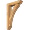 Ekena Millwork Thorton Slat Rough Sawn Bracket w/ Offset Brace, Western Red Cedar, 6"W x 24"D x 36"H BKT0604X24X36THR06RWR - alternate 1